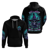 Buckle Up Buttercup Skull Witch Halloween Hoodie - Wonder Print Shop
