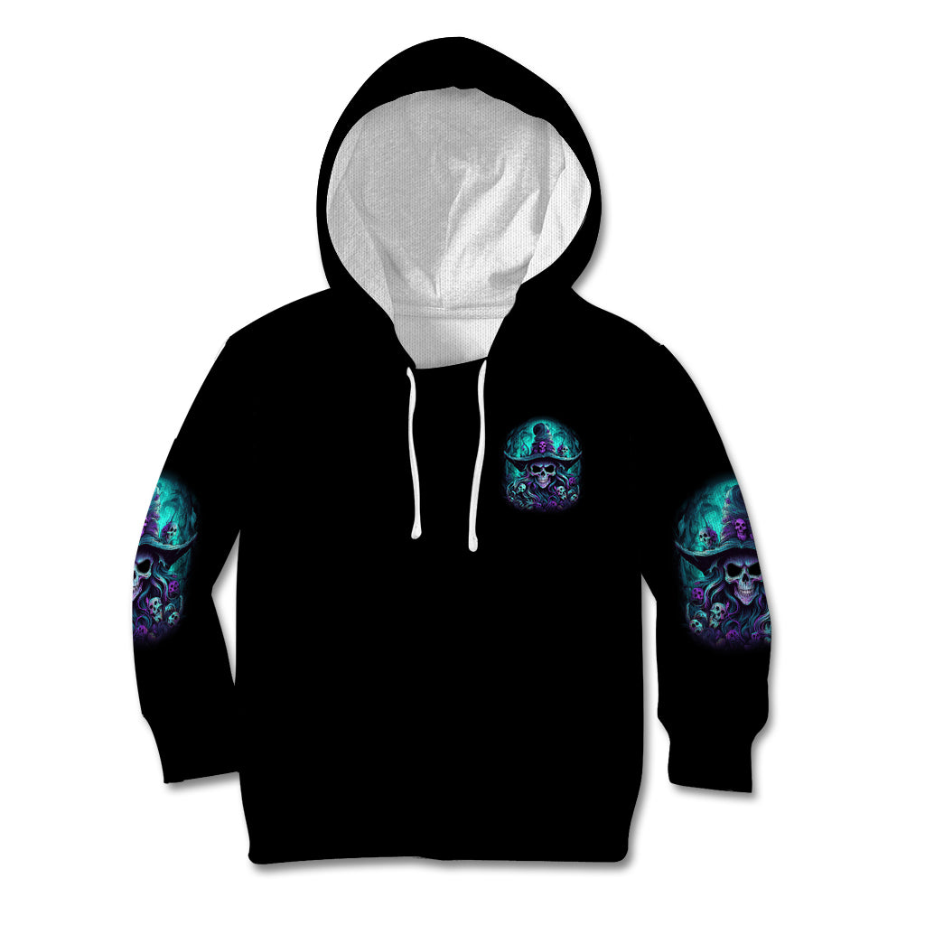 Buckle Up Buttercup Skull Witch Halloween Kid Hoodie - Wonder Print Shop