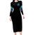 Buckle Up Buttercup Skull Witch Halloween Long Sleeve Bodycon Dress - Wonder Print Shop