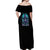 Buckle Up Buttercup Skull Witch Halloween Off Shoulder Maxi Dress - Wonder Print Shop