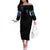 Buckle Up Buttercup Skull Witch Halloween Off The Shoulder Long Sleeve Dress - Wonder Print Shop
