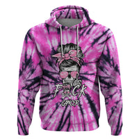 Fcks Cancer Skull Tie Dye Hoodie - Wonder Print Shop