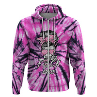 Fcks Cancer Skull Tie Dye Hoodie - Wonder Print Shop