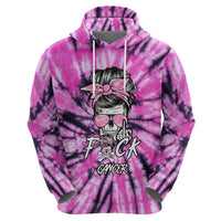Fcks Cancer Skull Tie Dye Hoodie - Wonder Print Shop