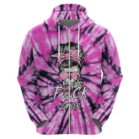 Fcks Cancer Skull Tie Dye Hoodie - Wonder Print Shop