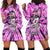 Fcks Cancer Skull Tie Dye Hoodie Dress - Wonder Print Shop