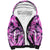 Fcks Cancer Skull Tie Dye Sherpa Hoodie - Wonder Print Shop