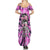 Fcks Cancer Skull Tie Dye Summer Maxi Dress - Wonder Print Shop