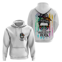 Fresh Out Of Fcks Messy Bun Tie Dye Hoodie - Wonder Print Shop