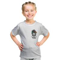 Fresh Out Of Fcks Messy Bun Tie Dye Kid T Shirt - Wonder Print Shop