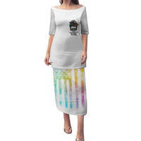 Fresh Out Of Fcks Messy Bun Tie Dye Puletasi - Wonder Print Shop