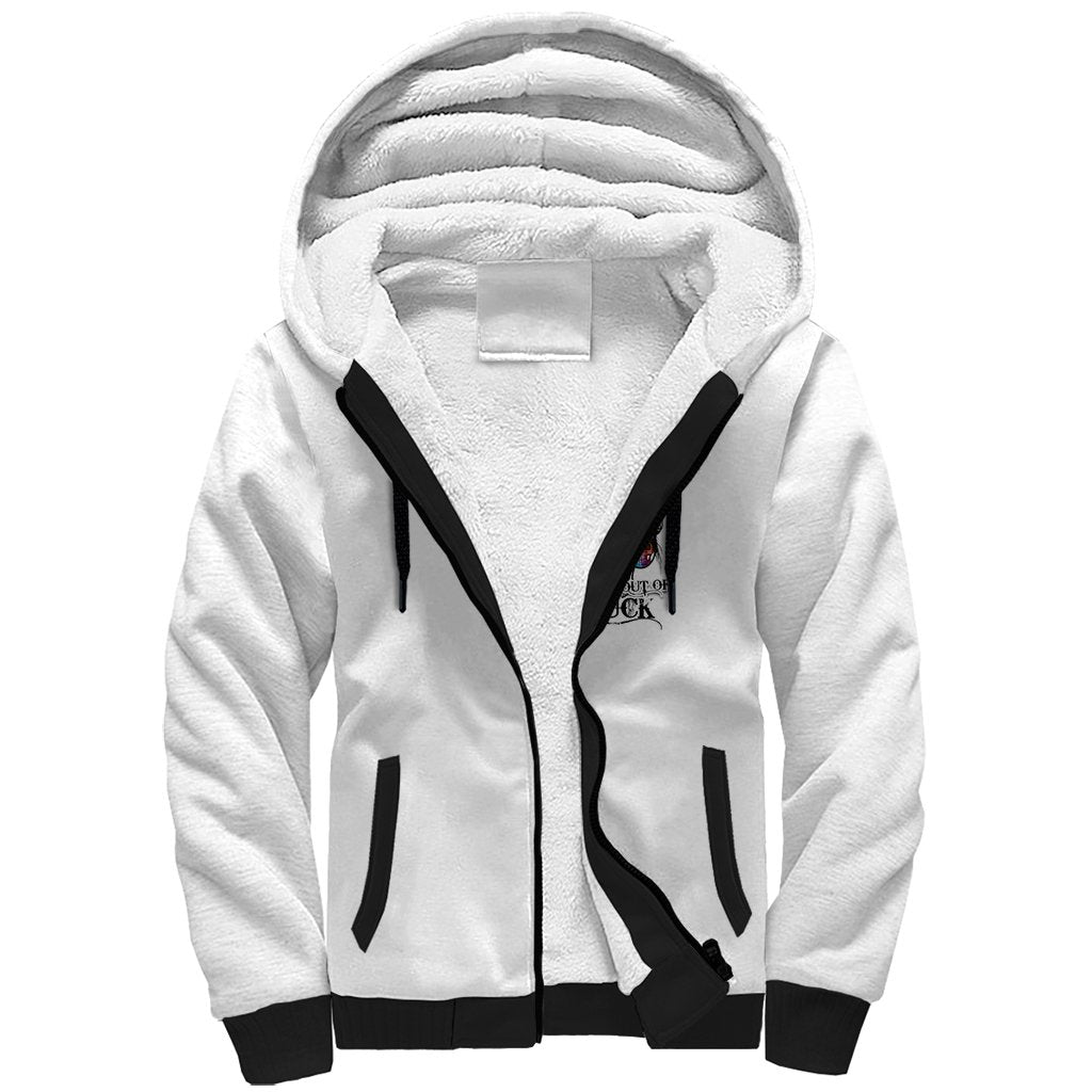 Fresh Out Of Fcks Messy Bun Tie Dye Sherpa Hoodie - Wonder Print Shop