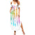 Fresh Out Of Fcks Messy Bun Tie Dye Summer Maxi Dress - Wonder Print Shop