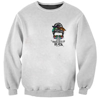 Fresh Out Of Fcks Messy Bun Tie Dye Sweatshirt - Wonder Print Shop