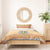 South Sudan Christmas Bedding Set with Beige Tribal Pattern, National Emblem, and Green Star Motif - Wonder Print Shop