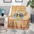 South Sudan Christmas Blanket with Beige Tribal Pattern, National Emblem, and Green Star Motif - Wonder Print Shop