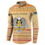South Sudan Christmas Button Sweatshirt with Beige Tribal Pattern, National Emblem, and Green Star Motif - Wonder Print Shop