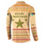 South Sudan Christmas Button Sweatshirt with Beige Tribal Pattern, National Emblem, and Green Star Motif - Wonder Print Shop
