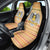 South Sudan Christmas Car Seat Cover with Beige Tribal Pattern, National Emblem, and Green Star Motif - Wonder Print Shop