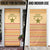 South Sudan Christmas Door Cover with Beige Tribal Pattern, National Emblem, and Green Star Motif - Wonder Print Shop