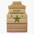 South Sudan Christmas Sleeveless Puffer Jacket with Beige Tribal Pattern, National Emblem, and Green Star Motif - Wonder Print Shop