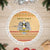 South Sudan Christmas Tree Skirt with Beige Tribal Pattern, National Emblem, and Green Star Motif - Wonder Print Shop