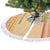 South Sudan Christmas Tree Skirt with Beige Tribal Pattern, National Emblem, and Green Star Motif - Wonder Print Shop