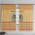 South Sudan Christmas Window Curtain with Beige Tribal Pattern, National Emblem, and Green Star Motif - Wonder Print Shop