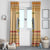 South Sudan Christmas Window Curtain with Beige Tribal Pattern, National Emblem, and Green Star Motif - Wonder Print Shop