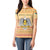 South Sudan Christmas Women Polo Shirt with Beige Tribal Pattern, National Emblem, and Green Star Motif - Wonder Print Shop