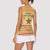 South Sudan Christmas Women Sleeveless Polo Shirt with Beige Tribal Pattern, National Emblem, and Green Star Motif - Wonder Print Shop