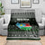 South Sudan Christmas Blanket with National Map, Flag Colors, and Sleeping Rhino Motif - Wonder Print Shop
