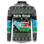 South Sudan Christmas Button Sweatshirt with National Map, Flag Colors, and Sleeping Rhino Motif - Wonder Print Shop
