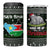 South Sudan Christmas 4 in 1 Can Cooler Tumbler with National Map, Flag Colors, and Sleeping Rhino Motif - Wonder Print Shop