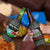 South Sudan Christmas 4 in 1 Can Cooler Tumbler with National Map, Flag Colors, and Sleeping Rhino Motif - Wonder Print Shop