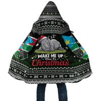 South Sudan Christmas Cloak with National Map, Flag Colors, and Sleeping Rhino Motif - Wonder Print Shop