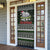 South Sudan Christmas Door Cover with National Map, Flag Colors, and Sleeping Rhino Motif - Wonder Print Shop