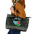 South Sudan Christmas Leather Tote Bag with National Map, Flag Colors, and Sleeping Rhino Motif - Wonder Print Shop