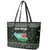 South Sudan Christmas Leather Tote Bag with National Map, Flag Colors, and Sleeping Rhino Motif - Wonder Print Shop