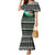 South Sudan Christmas Mermaid Dress with National Map, Flag Colors, and Sleeping Rhino Motif - Wonder Print Shop