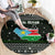 South Sudan Christmas Round Carpet with National Map, Flag Colors, and Sleeping Rhino Motif - Wonder Print Shop