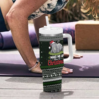 South Sudan Christmas Tumbler With Handle with National Map, Flag Colors, and Sleeping Rhino Motif - Wonder Print Shop