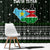 South Sudan Christmas Window Curtain with National Map, Flag Colors, and Sleeping Rhino Motif - Wonder Print Shop