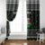 South Sudan Christmas Window Curtain with National Map, Flag Colors, and Sleeping Rhino Motif - Wonder Print Shop