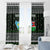 South Sudan Christmas Window Curtain with National Map, Flag Colors, and Sleeping Rhino Motif - Wonder Print Shop