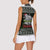 South Sudan Christmas Women Sleeveless Polo Shirt with National Map, Flag Colors, and Sleeping Rhino Motif - Wonder Print Shop