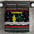 Suriname Christmas Bedding Set with Black Festive Pattern, Golden Ship, Palm Tree, and Coat of Arms Motif - Wonder Print Shop