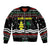 Suriname Christmas Bomber Jacket with Black Festive Pattern, Golden Ship, Palm Tree, and Coat of Arms Motif - Wonder Print Shop