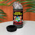 Suriname Christmas 4 in 1 Can Cooler Tumbler with Black Festive Pattern, Golden Ship, Palm Tree, and Coat of Arms Motif - Wonder Print Shop