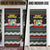 Suriname Christmas Door Cover with Black Festive Pattern, Golden Ship, Palm Tree, and Coat of Arms Motif - Wonder Print Shop